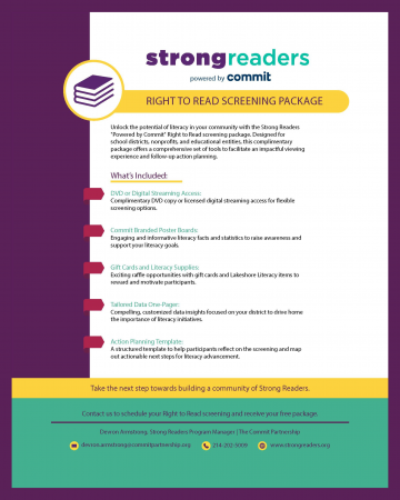 Strong Readers Screening Package with Border